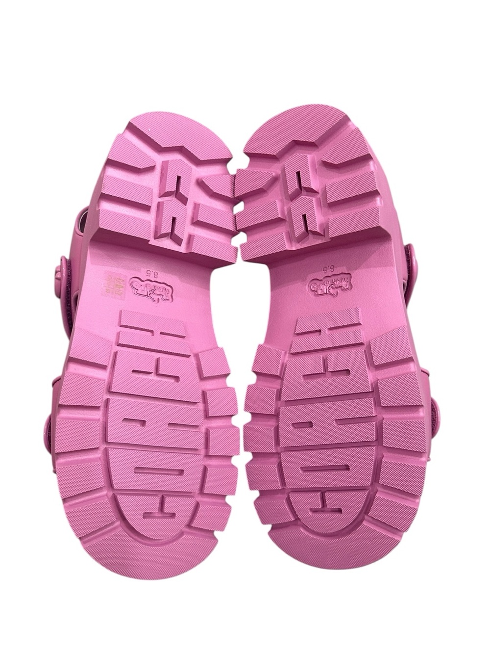 COACH Women's Pink Berry Brynn Double-Band Sporty Lug-SoleChunky Platform Sandal - Picture 10 of 16